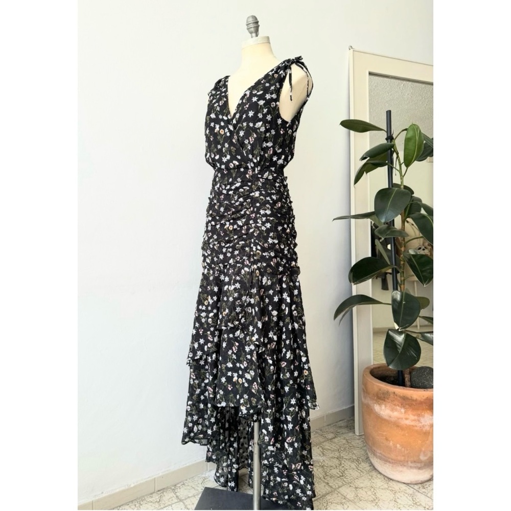Anthropologie Farrow Floral High Low Midi Dress